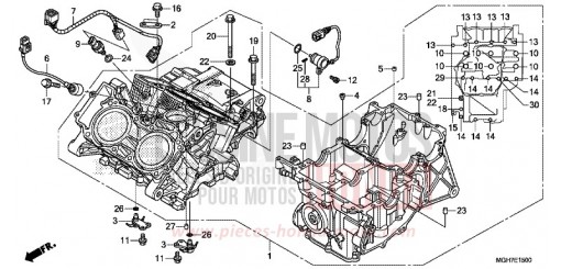CARTER MOTEUR (VFR1200X/XA/XL) VFR1200XF de 2015